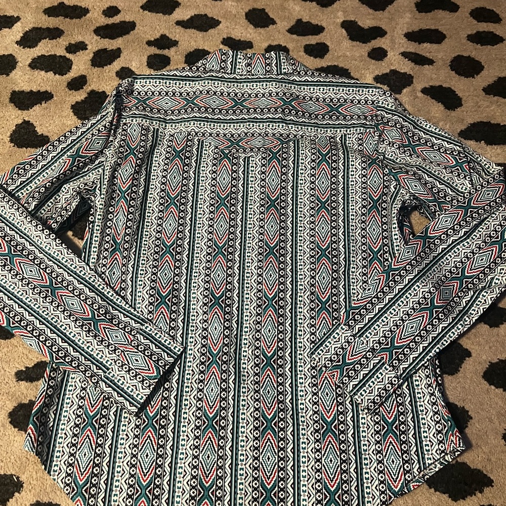 Patterned Button Down Shirt - image 3